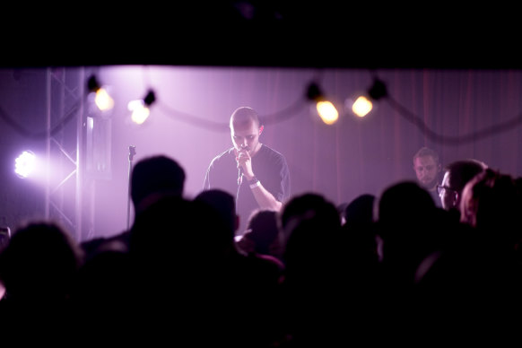 Otoy performs during a concert to raise funds for soldiers fighting for Ukraine in Kyiv, Ukraine.