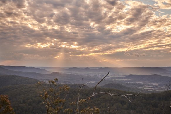 Looking west from one of the lodge lookouts.