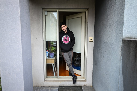 Harry Milward has been evicted from his home and says it’s proved difficult to find a new rental in the same area because of the tight market. 