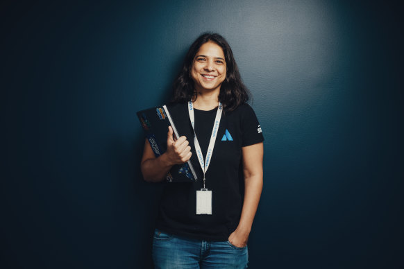 Atlassian executive Sonia Parandekar at the firm’s head office in Sydney. Her travel program epitomises the growing links between Australia and South India.