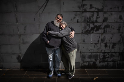 Cheryl and Troy, who spent 10 years of their 26-year marriage sleeping rough in Melbourne.