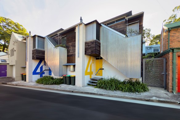 Architect David Langston-Jones’ townhouses in Little Young Street, Redfern.