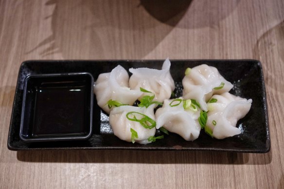 Steamed Shrimp Dumplings at Yo Sushi.