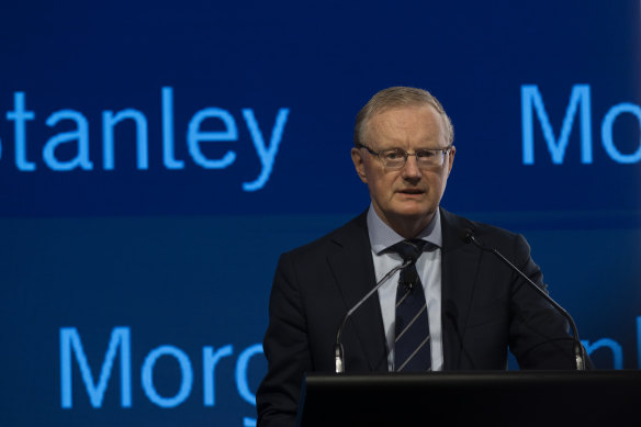 Phil Lowe has spoken at the Morgan Stanley conference on Wednesday, after raising the official cash rate to 4.1 per cent.