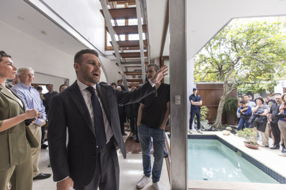 The Newtown home attracted strong interest at auction.