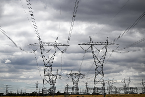 Transmission lines in the Latrobe Valley