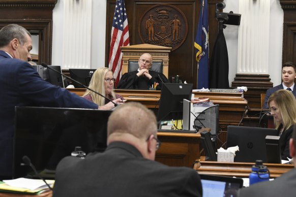 Kyle Rittenhouse (far right) testifies in his trial at the Kenosha County Courthouse.