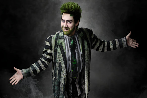 Eddie Perfect takes the title role in the musical, Beetlejuice, for which he also wrote the music and the lyrics. 