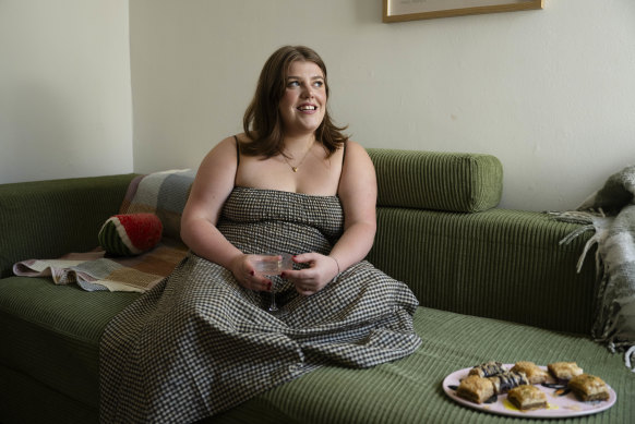 Sbeg provided baklava at her Newtown home.