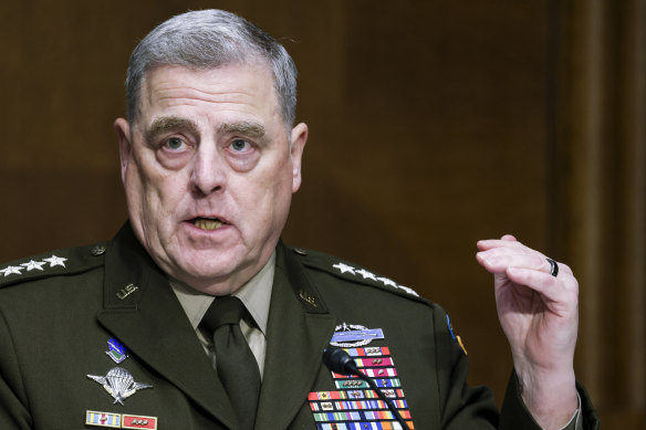 General Mark A Milley, the chairman of the Joint Chiefs of Staff.