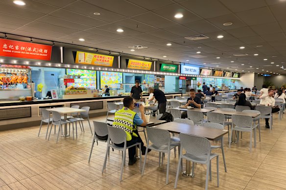 There are choices aplenty at the Terminal 2 staff canteen.