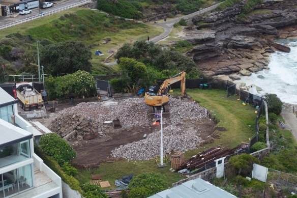 Development has finally caught up with Tamarama’s Lang Syne as the bulldozers move in this week.