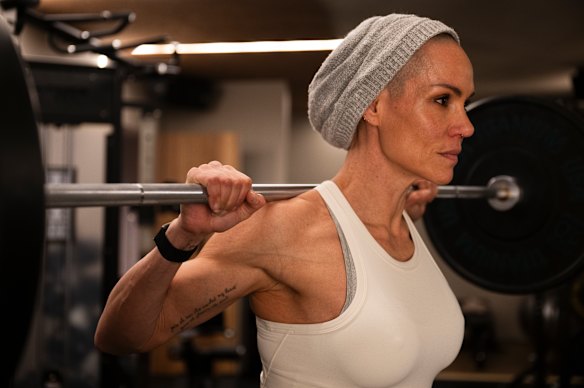 Lifting the bar: Leah Simmons.