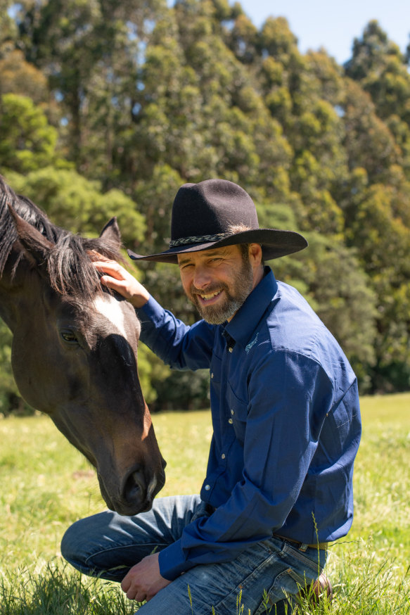 Separation coach Tamir Berkman often uses horses in his work. 