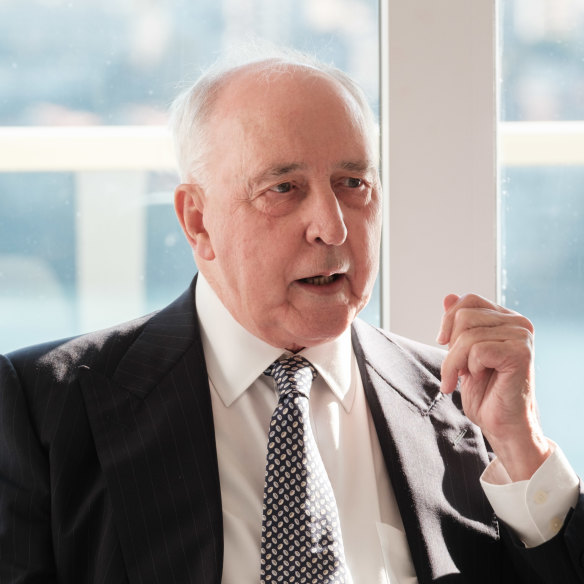 Paul Keating, standing alone again, naturally