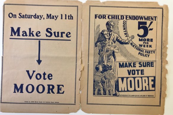 Party leader Arthur Edward Moore focused on women's issues in the 1929 election when Irene Longman won her seat. 
