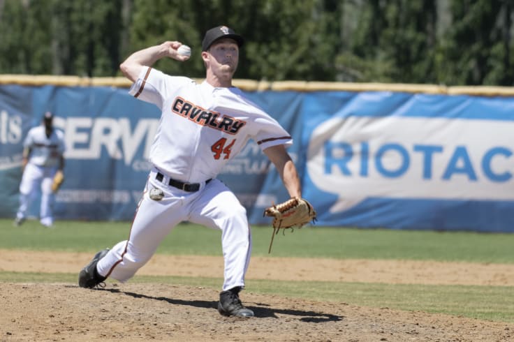 Jason Lott was part of the strong Cavalry bullpen.