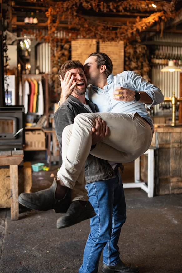 Collaborations were at the heart of Wildflower’s success, including their partnership with Katoomba brewery Mountain Culture to rebrand the cellar door as Village. Mountain Culture co-founder DJ McCready pictured with Wildflower co-founder Topher Boehm.