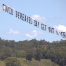 He was asked to fly a banner over the Australian bush – and flew into a UK political storm