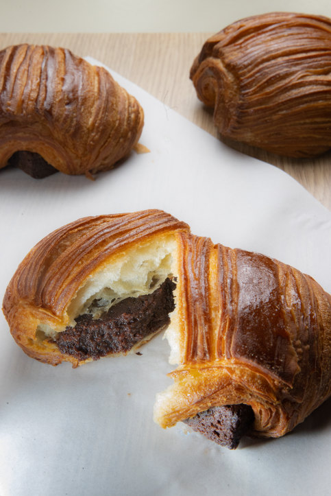 The croissant brownie from new bakery Lumos. 