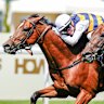 Mark Zahra on board Docklands wins the Queen Anne Stakes at Royal Ascot.