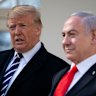 US President Donald Trump and Israeli Prime Minister Benjamin Netanyahu in Washington in January 2020.