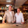 Bobbie’s co-owners Linden Pride (left) and Neil Perry at their new bar last year.