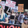 Thousands join the Sydney rally on Saturday.