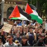 From kindergarten to year 12, students rally in CBD to support Palestine