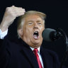 Anger at his loyalists: US President Donald Trump.
