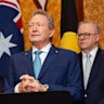 Fortescue founder Andrew Forrest and Prime Minister Anthony Albanese.