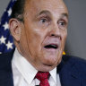 Former Mayor of New York Rudy Giuliani, a lawyer for President Donald Trump, speaks during a news conference at the Republican National Committee headquarters in Washington.