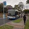 The bus stop at Evans Road in Rooty Hill has no cover for a hot day.