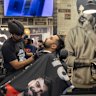 The PBX1 barber shop in Wentworthville was named after the debut album of influential Punjabi rapper Sidhu Moose Wala, who was shot dead in 2022. 15th March 2026.
