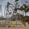 Hundreds of Victorian transmission towers are rusty and at risk of damage