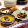 Smoked burramundi curry.