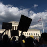 Protests have erupted in the US after the overturning of Roe v Wade by the Supreme Court.