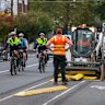 Yarra City Council decided to commence roadworks to narrow the protected bike lanes on Elizabeth Street in Richmond. 