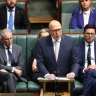 Opposition Leader Peter Dutton delivers his budget reply speech in the House of Representatives at Parliament House on Thursday.