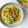 Add this delicious and inexpensive spiced chickpea, coconut and ginger curry to your winter arsenal.