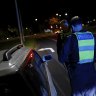 Superintendent Andy McKee and his partner Sergeant Richard Clayton pull over a motorist in the early hours of August 6.