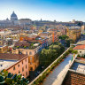 Accommodation in Rome, especially near Vatican City (back left), is at a premium for Holy Year in 2025.