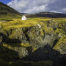 A remote settlement on the ocean cliffs of Snaefellsnes.