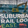 The Parliamentary Budget Office estimates stage one of the Suburban Rail Loop will cost between $30 billion and $34.5 billion.