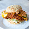 The “intimidating” fried chicken sandwich.