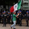 Mexican police will be present for the Mexico v England World Cup match on Monday (AEST)