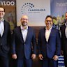 Wyloo executives (L to R) Joel Turco, Chief Development Officer and Luca Giacovazzi, Chief Executive Officer, with Hastings’ executives Charles Lew, Executive Chairman and Vince Catania, general manager - corporate.
