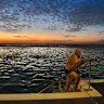 Peter Wickham arises most mornings at 3am to drive from his home in Maitland to Newcastle Baths for his morning swim.