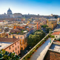 Accommodation in Rome, especially near Vatican City (back left), is at a premium for Holy Year in 2025.