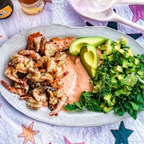 Prawn cocktail plonk plate. 